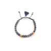 TaRa Ek saaht Bracciale con Dentritica bracciale tibetana pietre naturali fatto a mano in Italia Uomo negozio a Este e on-line