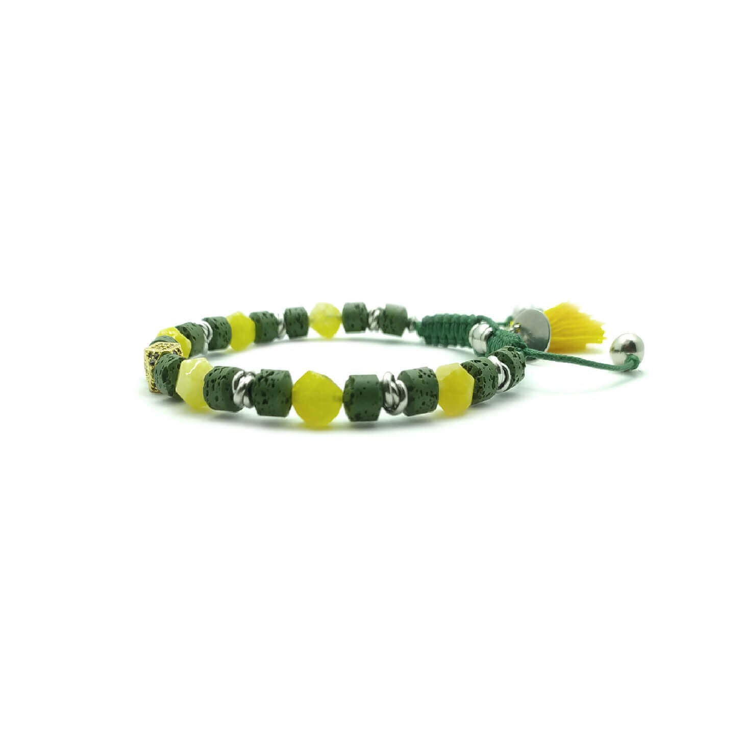 TaRa Keval Bracciale con Diaspro Pietra Lavica bracciale tibetano pietre naturali fatto a mano in Italia on line e in centro a Este da Gioielli D'Este