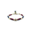 TaRa Dàimào-Bracciale con Diaspro Sodalite Perla A++ bracciale collana tibetana pietre naturali argento fatto a mano in Italia