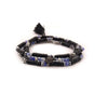 Dàimào-Bracciale con Onice Quarzo Blu