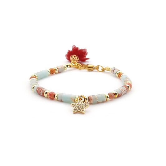 Dàimào Bracciale Larimar Ematite