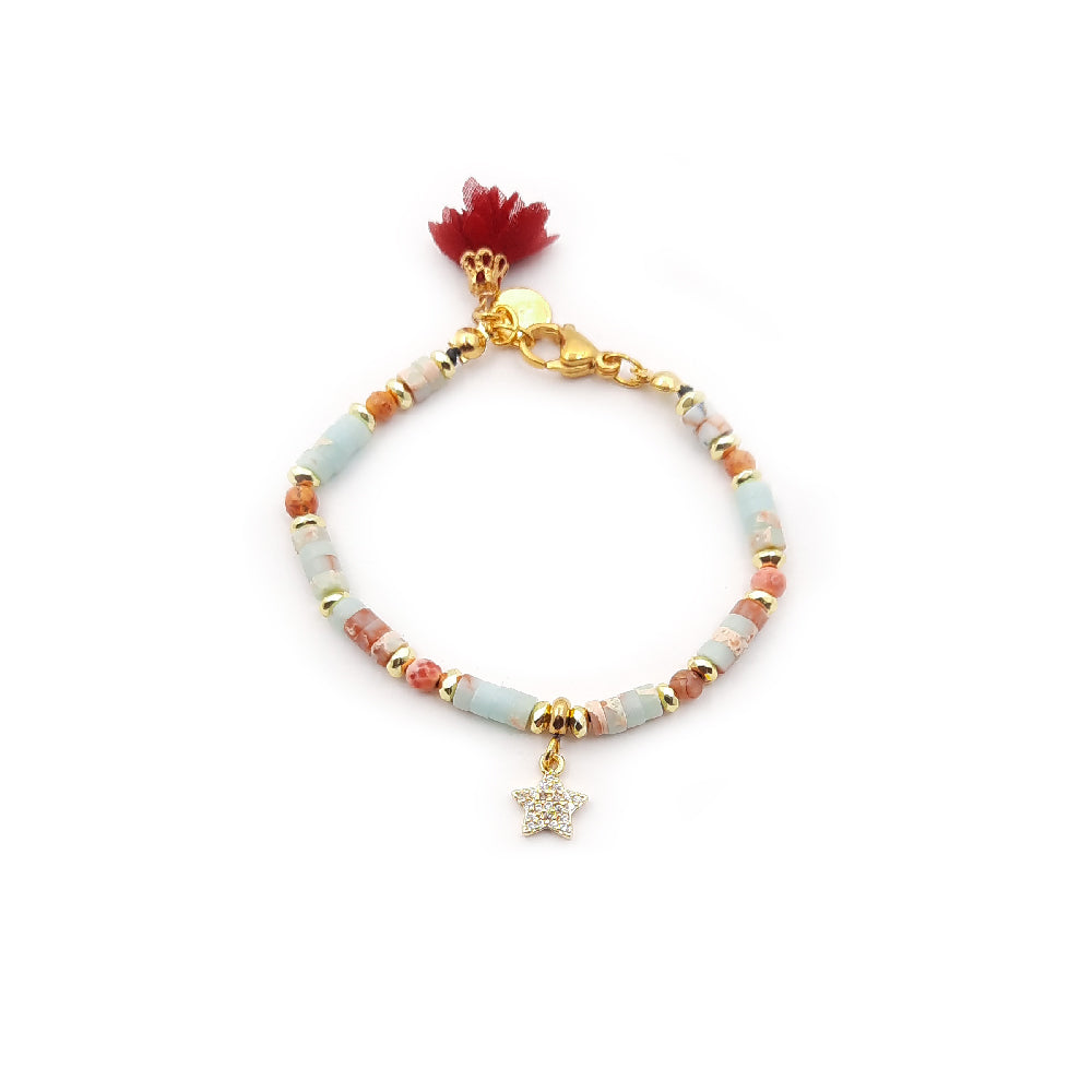 Dàimào Bracciale Larimar Ematite