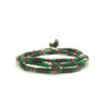 TaRa Dàimào-Bracciale con Malachite pietra lavica bracciale collana tibetana pietre naturali fatto a mano in Italia Uomo negozio a Este e on-line