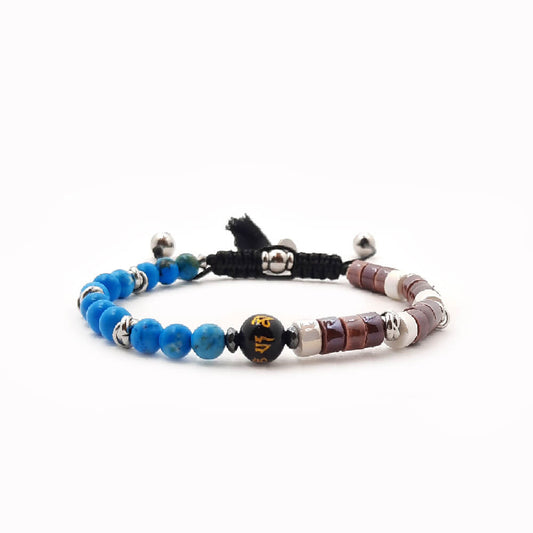 Lung-Ta Bracciale Ceramica Heischi e Turchese