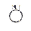 aRa Ek saaht -Bracciale con Ematite e pietra Lavica bracciale tibetano pietre naturali argento fatto a mano in Italia