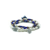 TaRa Dàimào-Bracciale con Diaspro Sodalite Perla A++ bracciale collana tibetana pietre naturali argento fatto a mano in Italia