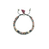 TaRa Ek saaht -Bracciale con Dendritica bracciale tibetano pietre naturali argento fatto a mano in Italia