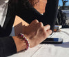 Ek Saaht Bracciale Argento 925% Occhio di tigre Perla acqua dolce A++