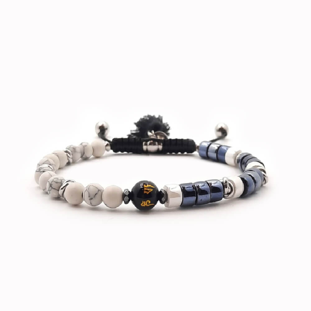 Lung-Ta  Bracciale Ceramica Heischi Occhio di tigre