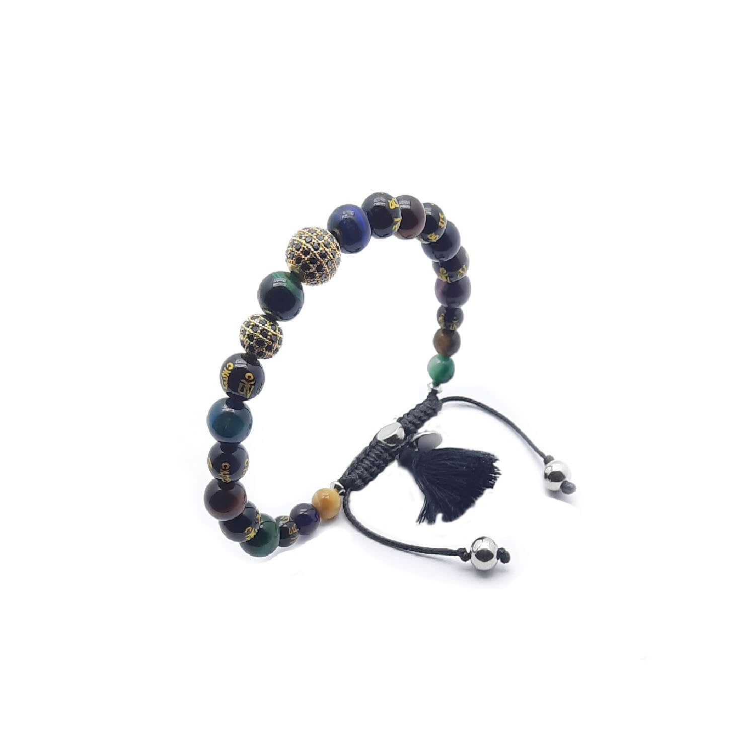 Om Bracciale Occhio di Tigre