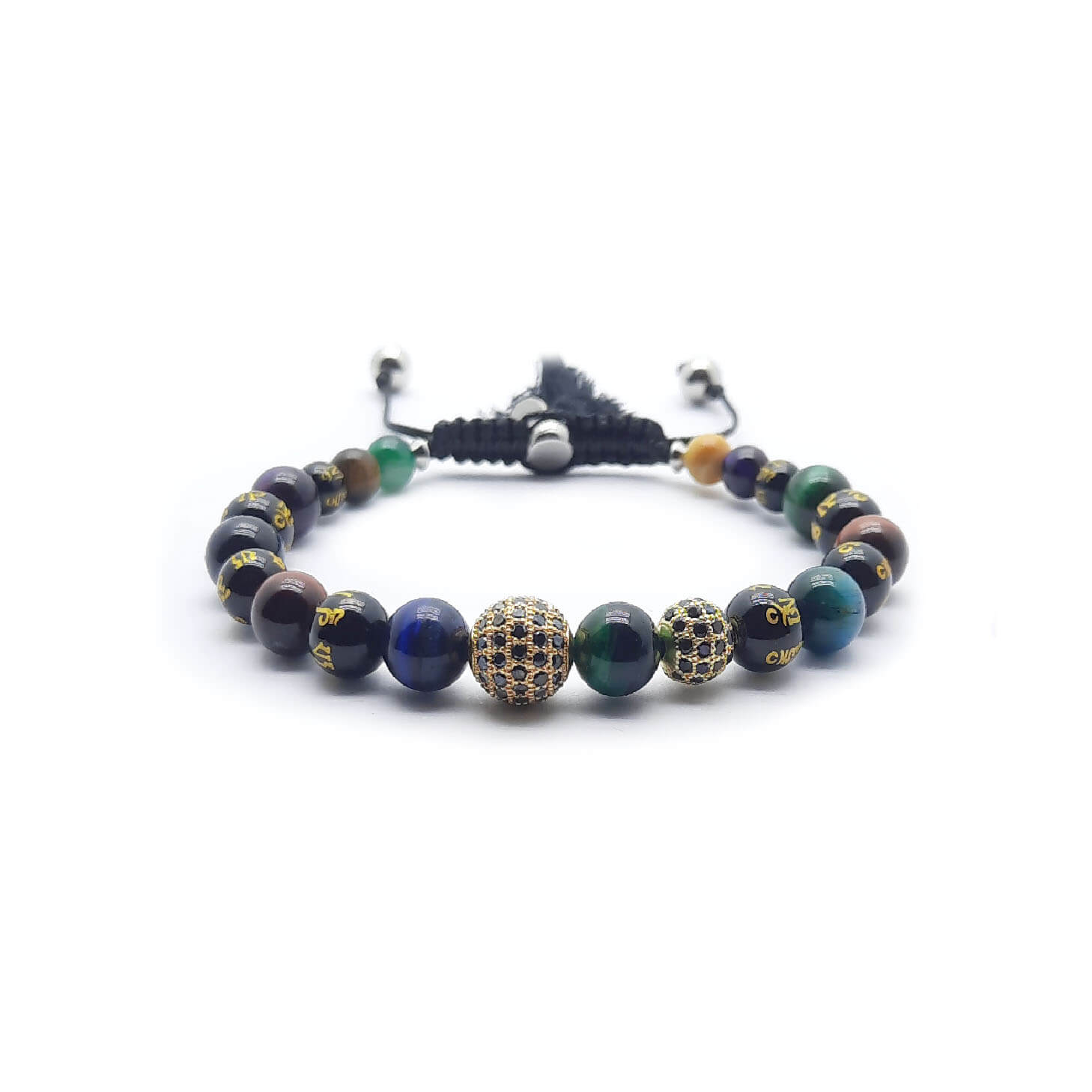 Om Bracciale Occhio di Tigre