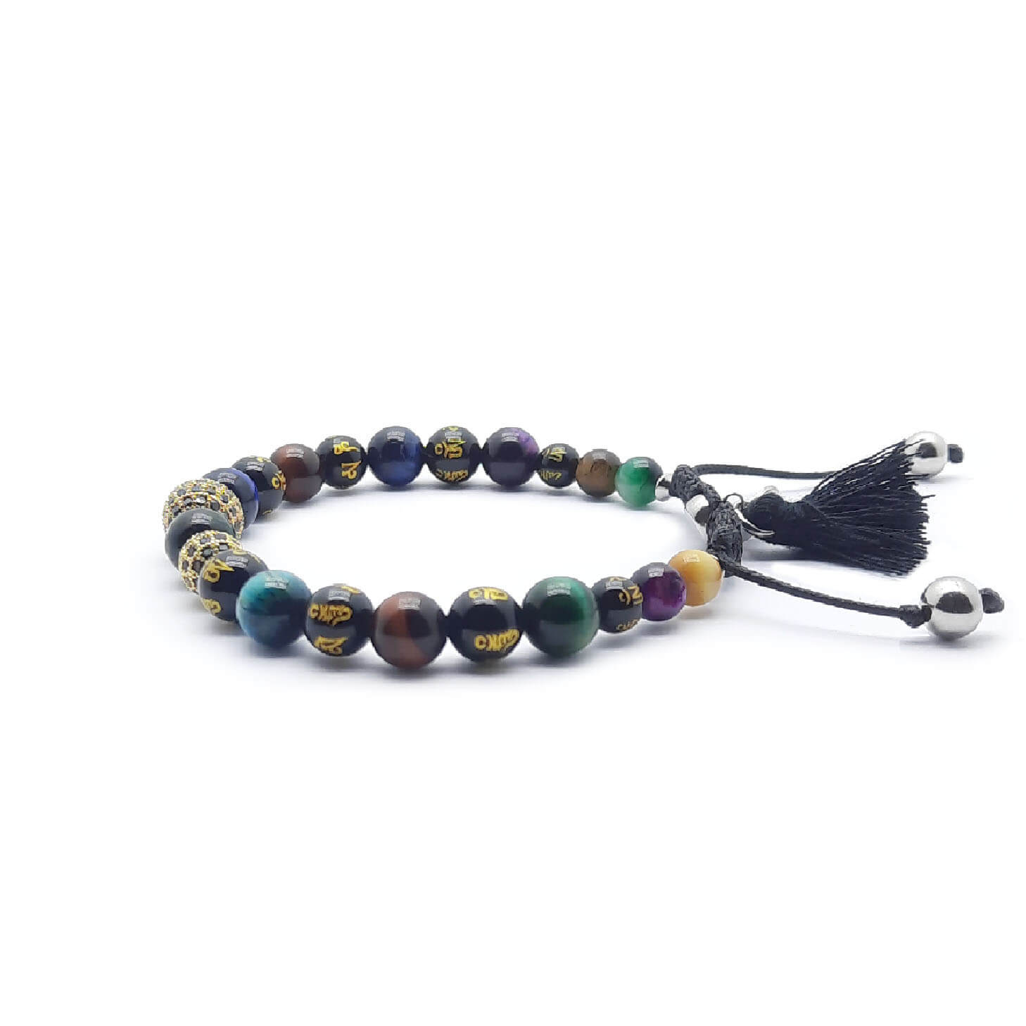Om Bracciale Occhio di Tigre