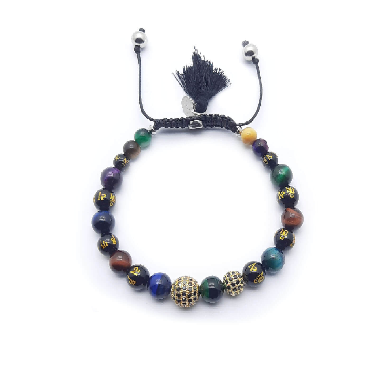 Om Bracciale Occhio di Tigre