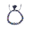 Om Bracciale Occhio di Tigre multiciolore