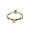 Dàimào Bracciale Onice nero Diaspro grigio