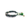 TaRa Ek saaht -Bracciale con Argento 925% Occhio di tigre Agata bracciale tibetano pietre naturali argento fatto a mano in Italia
