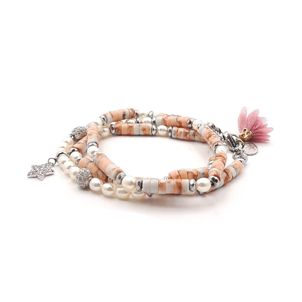 Bracciale Dàimào Diaspro corallo
