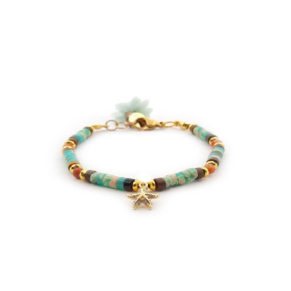 Dàimào Bracciale Occhio tigre Acquamarina