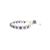 TaRa Ek Saaht Bracciale in argento 925% con pietre naturali Agata galvanizzata e Perle naturali acqua dolce significato spirituale del tibetano fatto a mano in Italia e on line store in centro a Este da Gioielli D'Este a prezzi scontati.