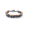 TaRa Ek saaht Bracciale con Paesina e Rubizoisite bracciale tibetana pietre naturali fatto a mano in Italia Uomo negozio a Este e on-line
