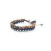TaRa Ek saaht Bracciale con Paesina e Rubizoisite bracciale tibetana pietre naturali fatto a mano in Italia Uomo negozio a Este e on-line