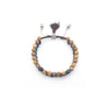 TaRa Ek saaht Bracciale con Paesina e Rubizoisite bracciale tibetana pietre naturali fatto a mano in Italia Uomo negozio a Este e on-line