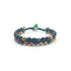 TaRa Ek saaht Bracciale con Paesina e Rubizoisite bracciale tibetana pietre naturali fatto a mano in Italia Uomo negozio a Este e on-line