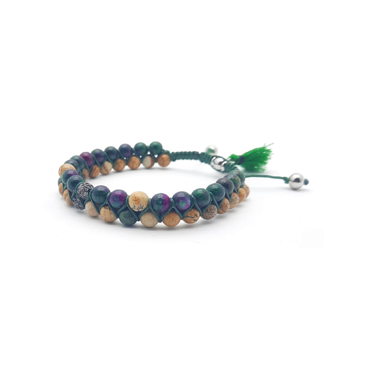 TaRa Ek saaht Bracciale con Paesina e Rubizoisite bracciale tibetana pietre naturali fatto a mano in Italia Uomo negozio a Este e on-lineTaRa Ek saaht Bracciale con Paesina e Rubizoisite bracciale tibetana pietre naturali fatto a mano in Italia Uomo negozio a Este e on-line