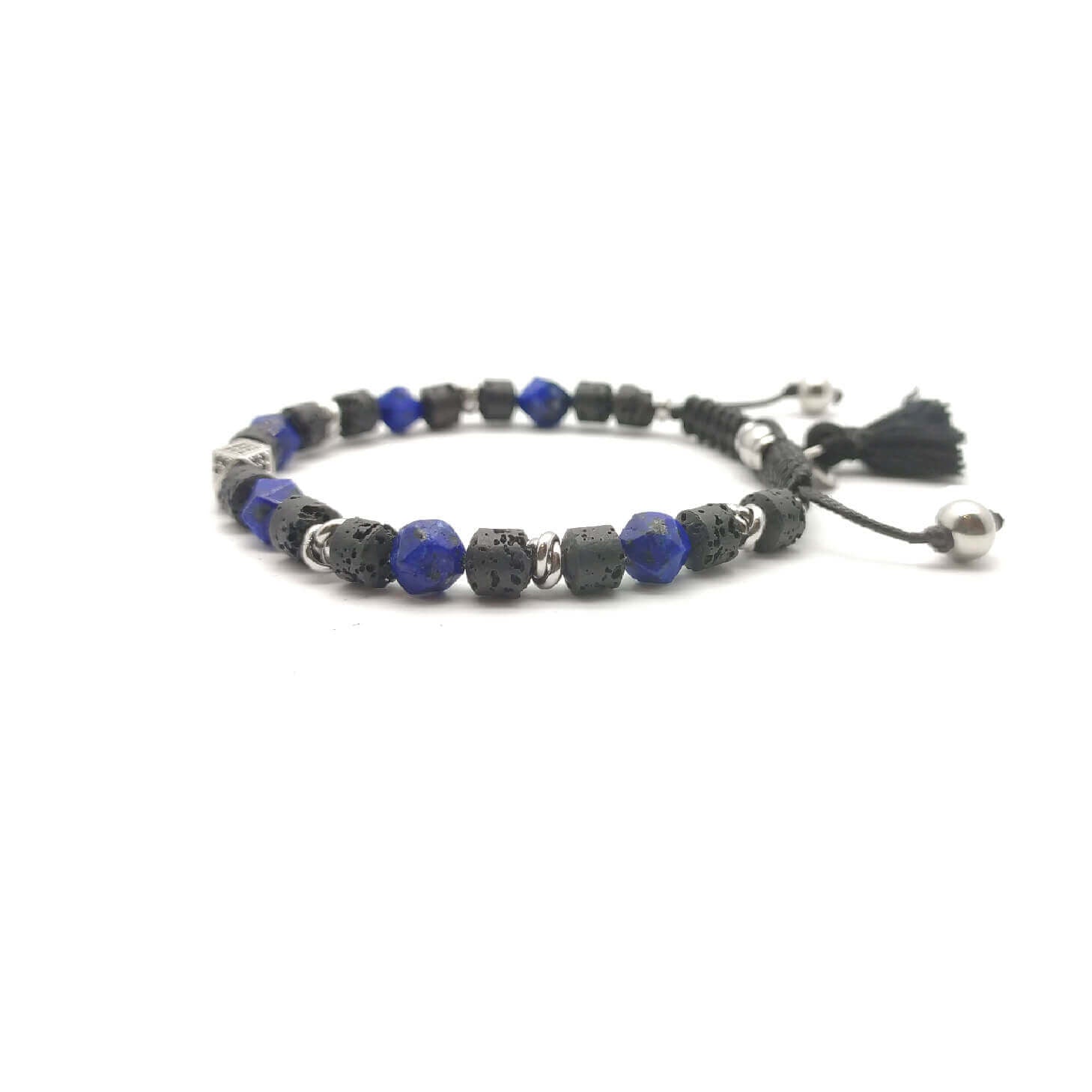 TaRa Keval Bracciale con Lapislazzulo Pietra Lavica bracciale tibetano pietre naturali fatto a mano in Italia on line e in centro a Este da Gioielli D'Este