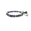 TaRa Keval Bracciale con Lapislazzulo Pietra Lavica bracciale tibetano pietre naturali fatto a mano in Italia on line e in centro a Este da Gioielli D'Este