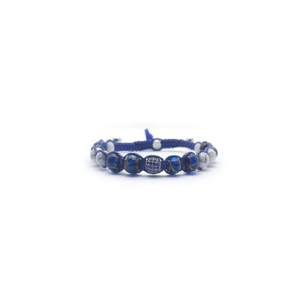 Lung-Ta Bracciale Argento 925% Vetro sommerso Murano