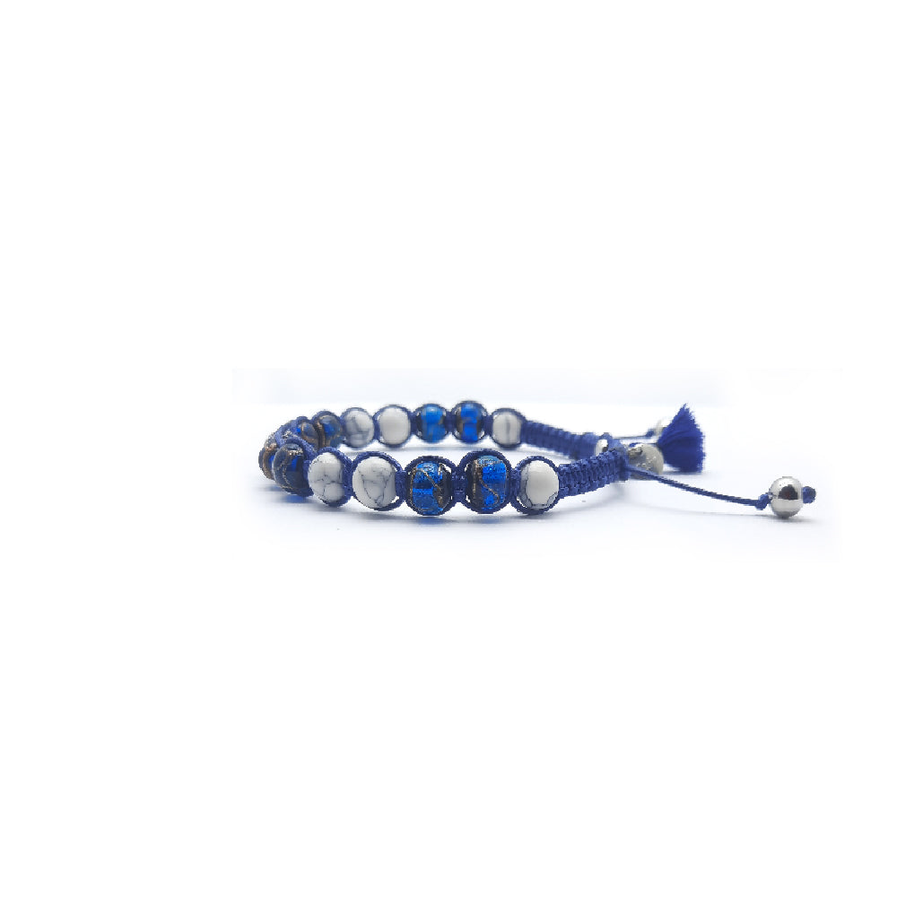 Lung-Ta Bracciale Argento 925% Vetro sommerso Murano