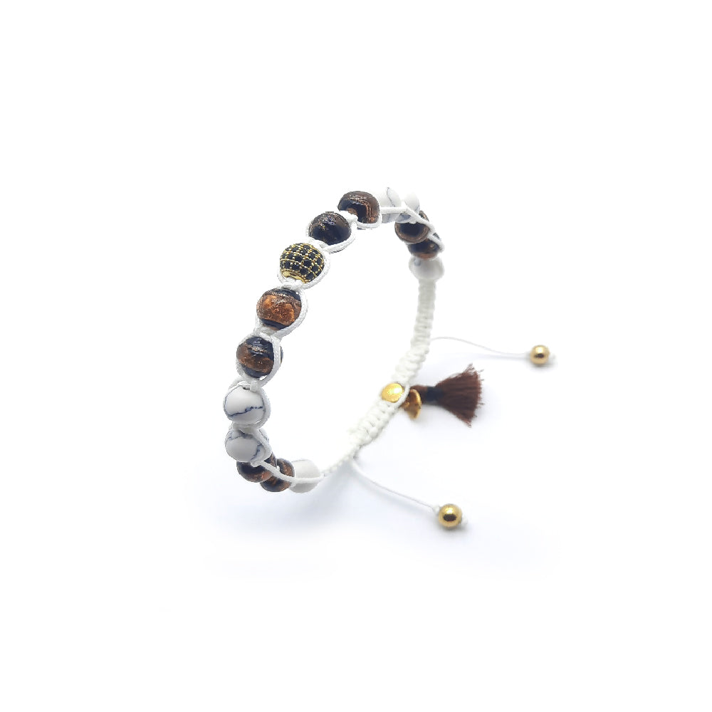 Lung-Ta Bracciale Argento 925% Vetro sommerso Murano