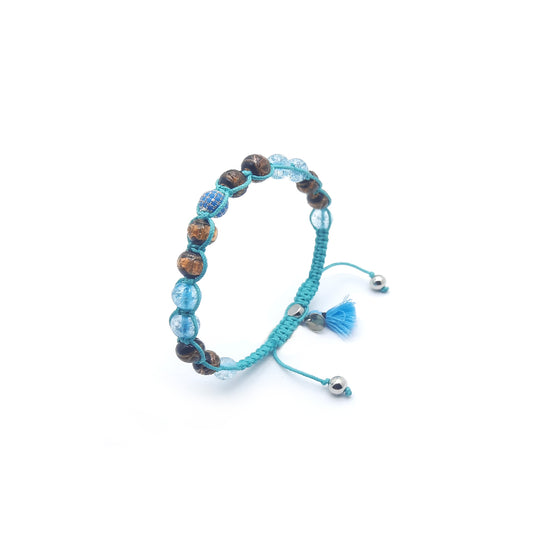 Lung-Ta Bracciale Argento 925% Vetro sommerso Murano