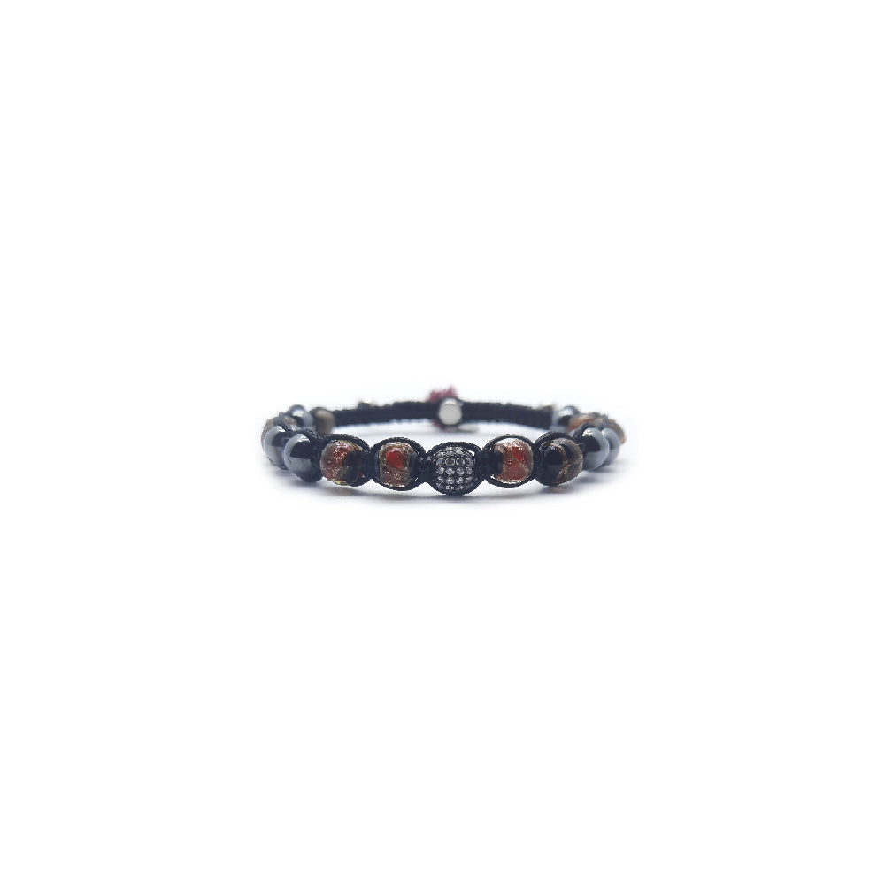 Lung-Ta Bracciale Argento 925% Vetro sommerso Murano