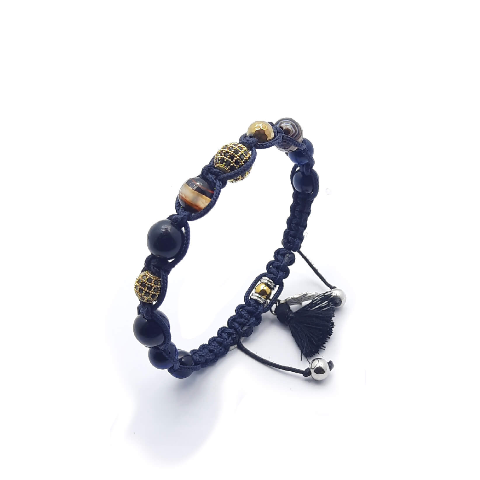 Muhammad Ali-Bracciale onice occhio tigre