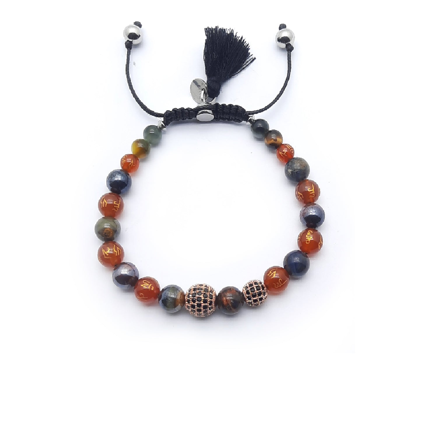 Om Bracciale Occhio di tigre