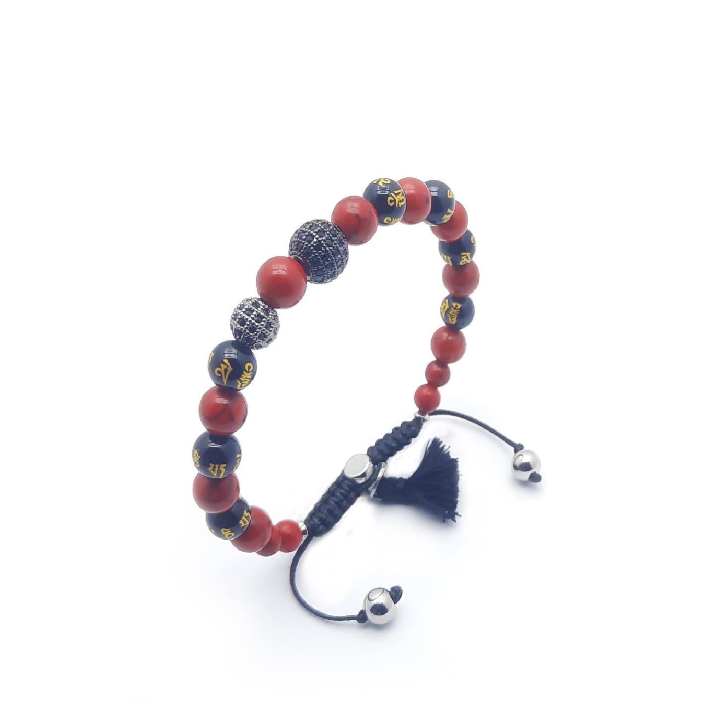 Om Bracciale Agata rossa