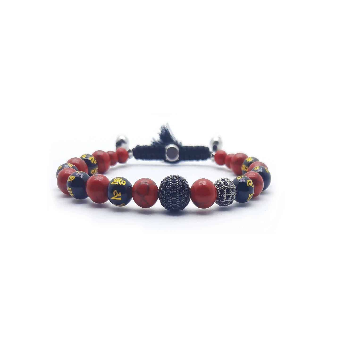 Om Bracciale Agata rossa