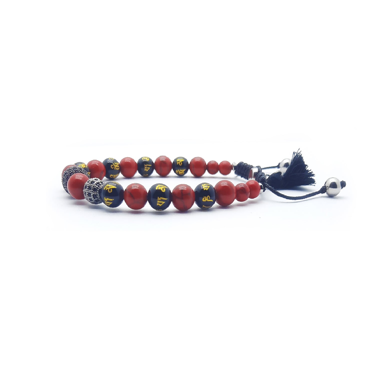 Om Bracciale Agata rossa