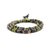 Dàimào-Bracciale con diaspro dalmata e onice