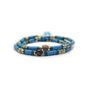 Dàimào-Bracciale a 3 giri con turchese e diaspro