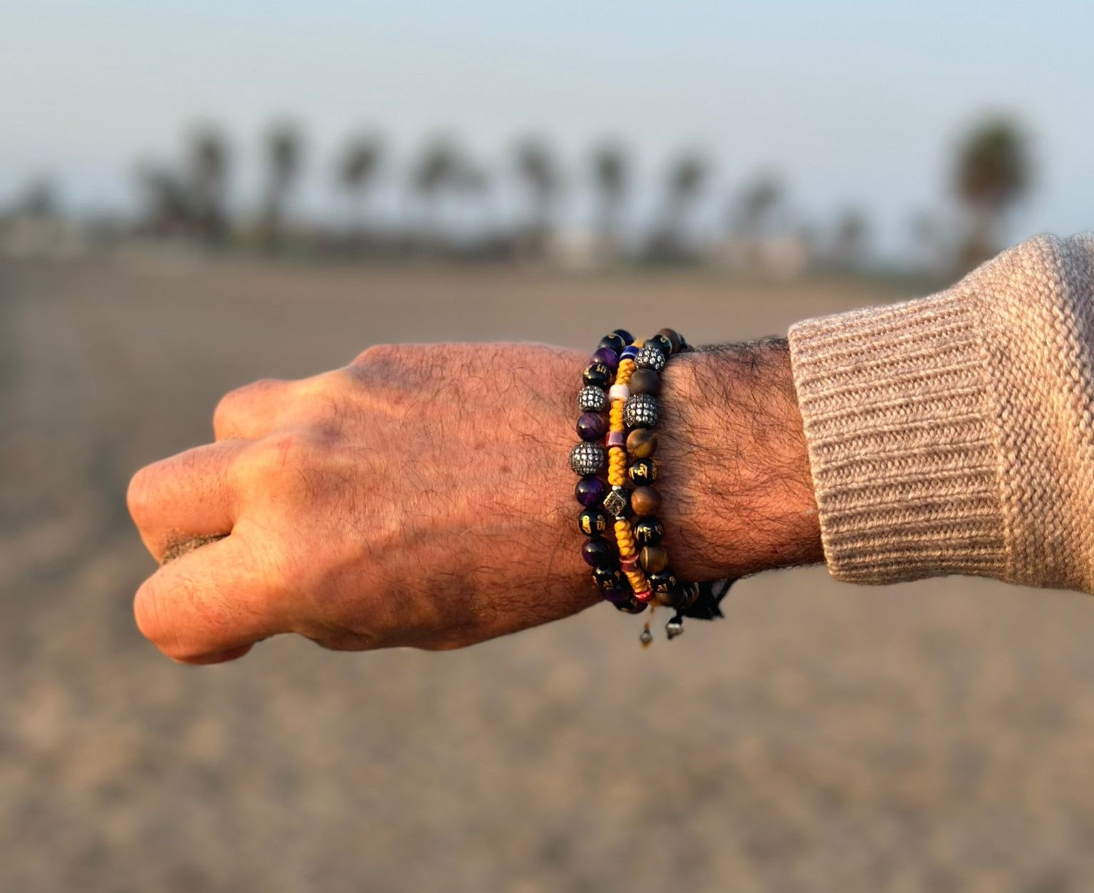 Om Bracciale Occhi tigre