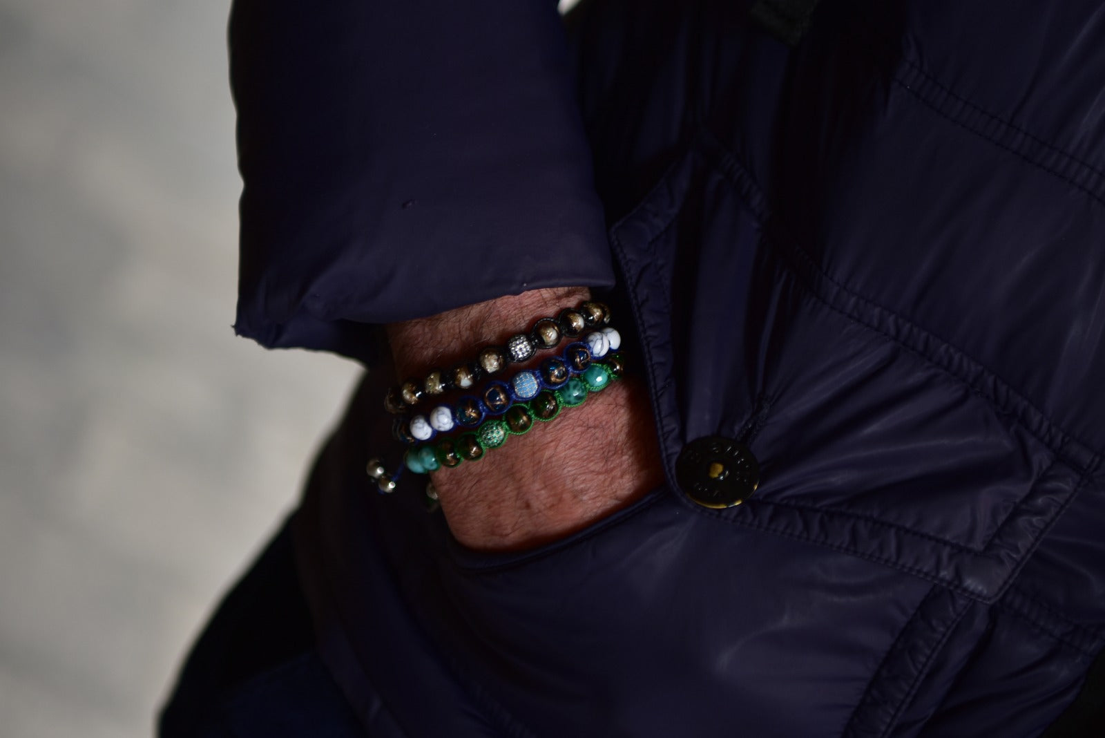 Lung-Ta Bracciale Argento 925% Vetro sommerso Murano