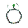 TaRa Lung-Ta Bracciale con Argento 925% Vetro sommerso tibetano fatto a mano in Italia on line e in centro a Este da Gioielli D'Este