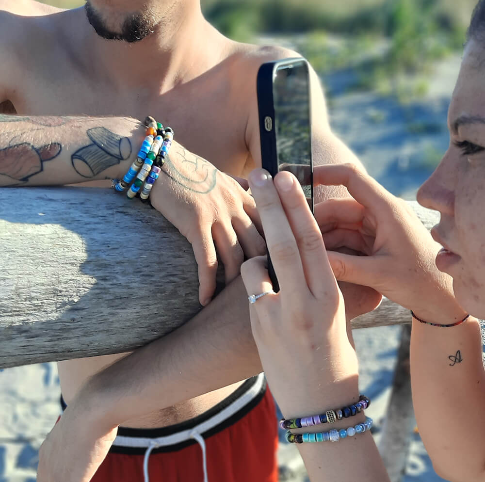 Lung-Ta  Bracciale Ceramica Heischi Dentritica